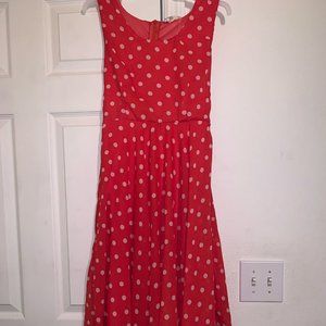 4 ocean lane red polka dot dress
